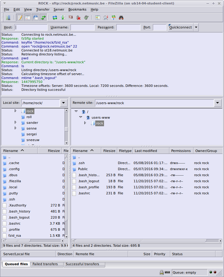 filezilla-connected